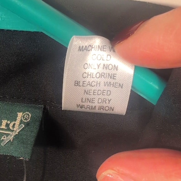 Harvey Benard Black Button-Up Shirt Size XL New with tags - Picture 6 of 13